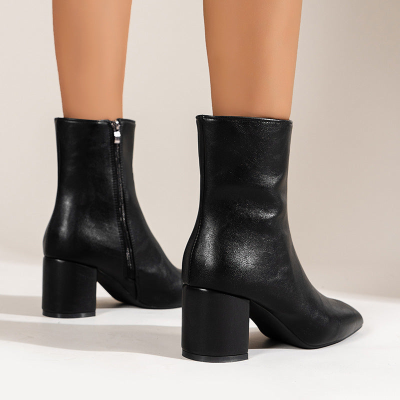 Chunky Heel Boots