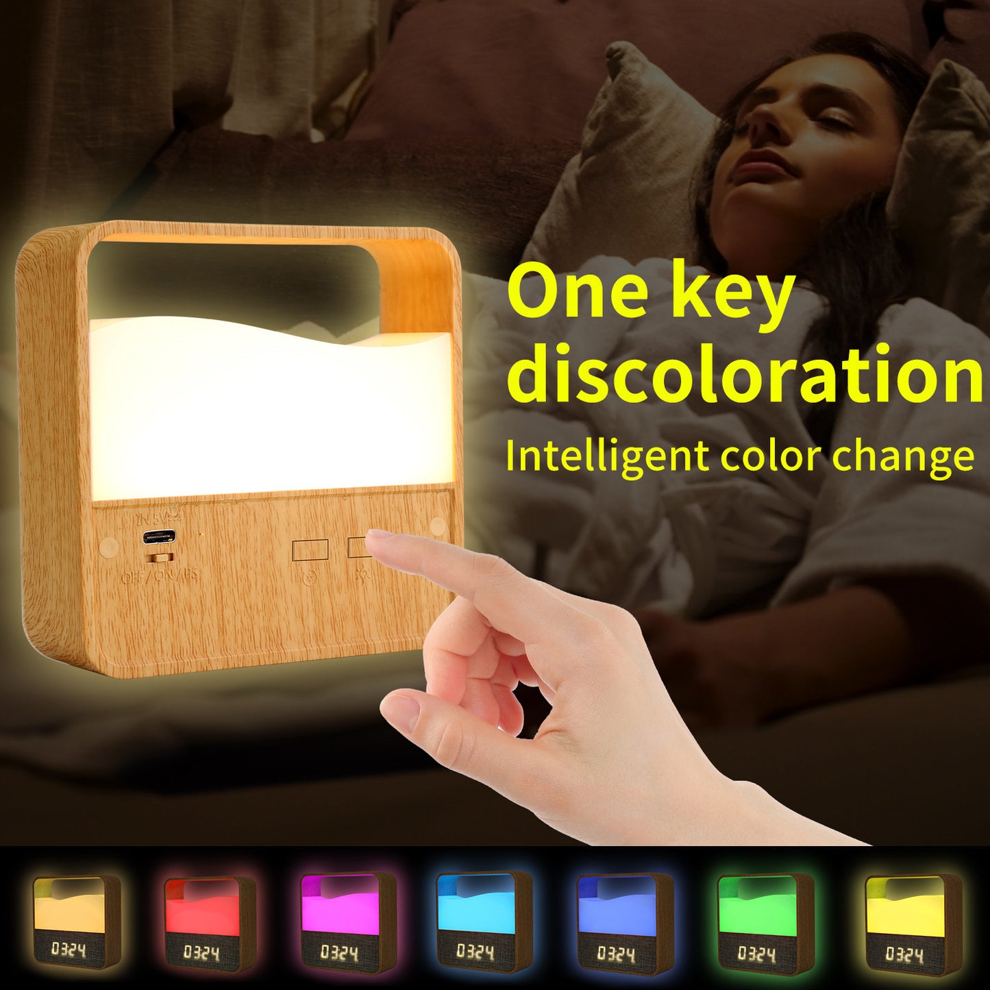 Wooden Alarm Clock